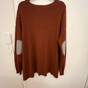 Urban outfitters Oversized Burnt Orange Sweater with arm patches